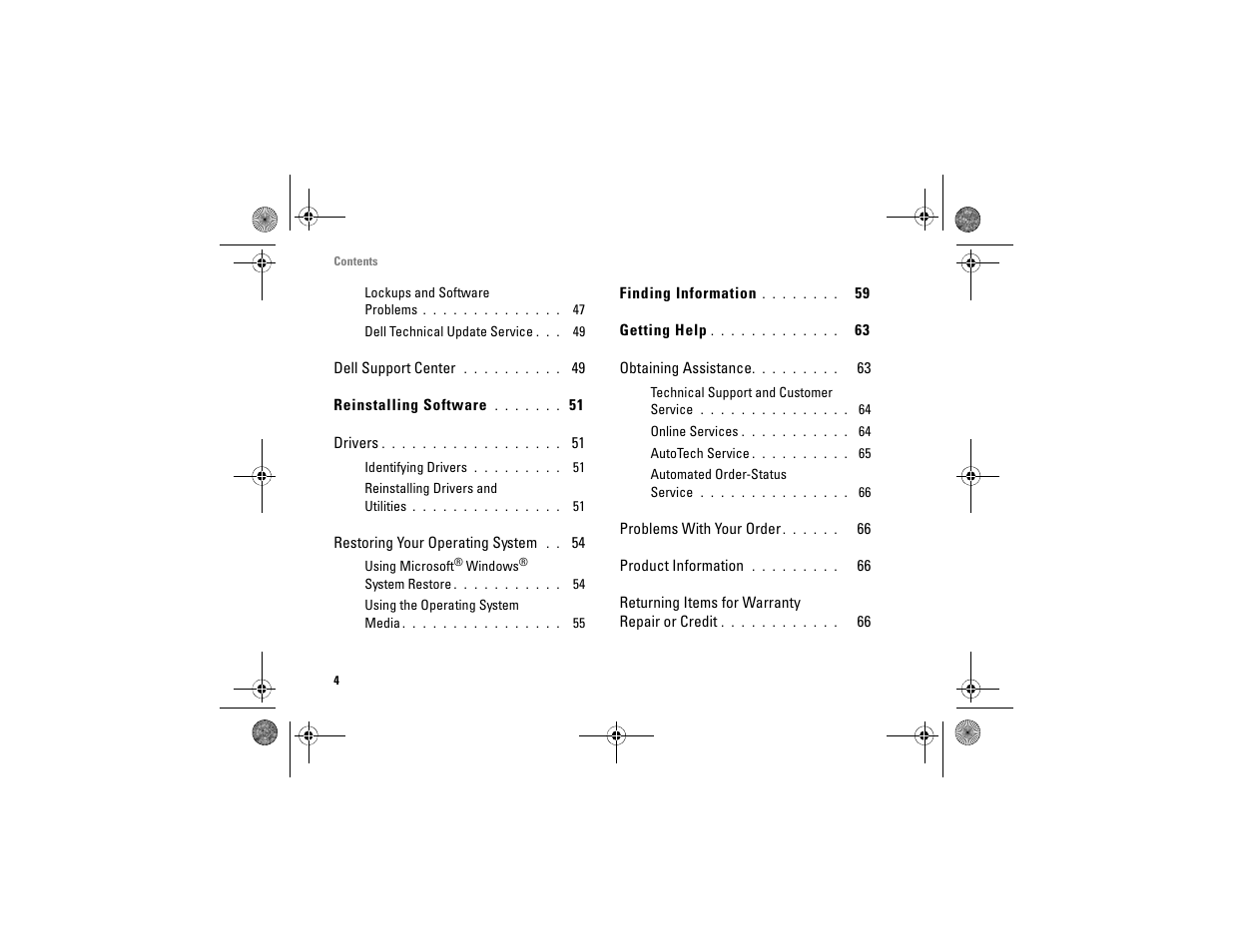 Dell Vostro A860 (Late 2008) User Manual | Page 4 / 76
