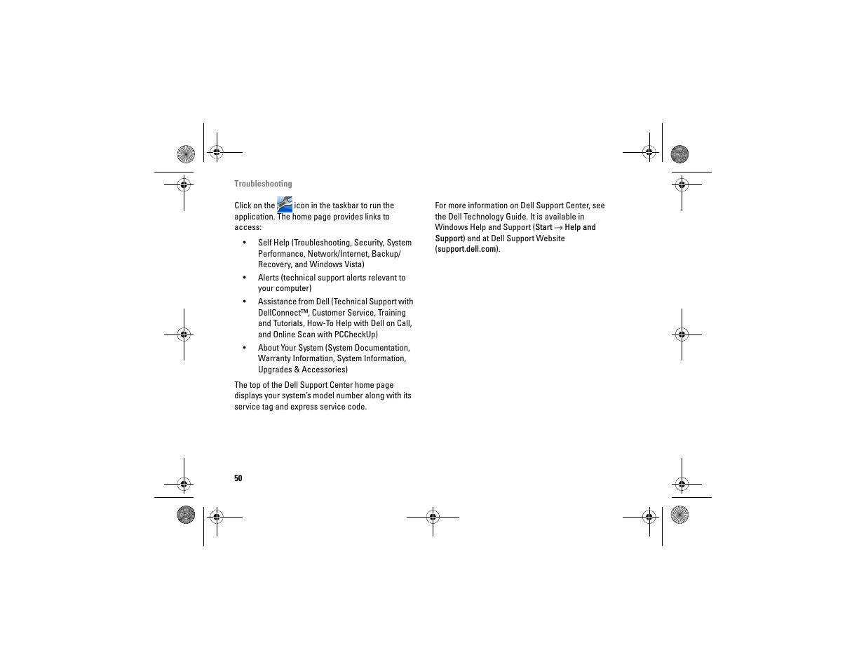 Dell Vostro A860 (Late 2008) User Manual | Page 50 / 76