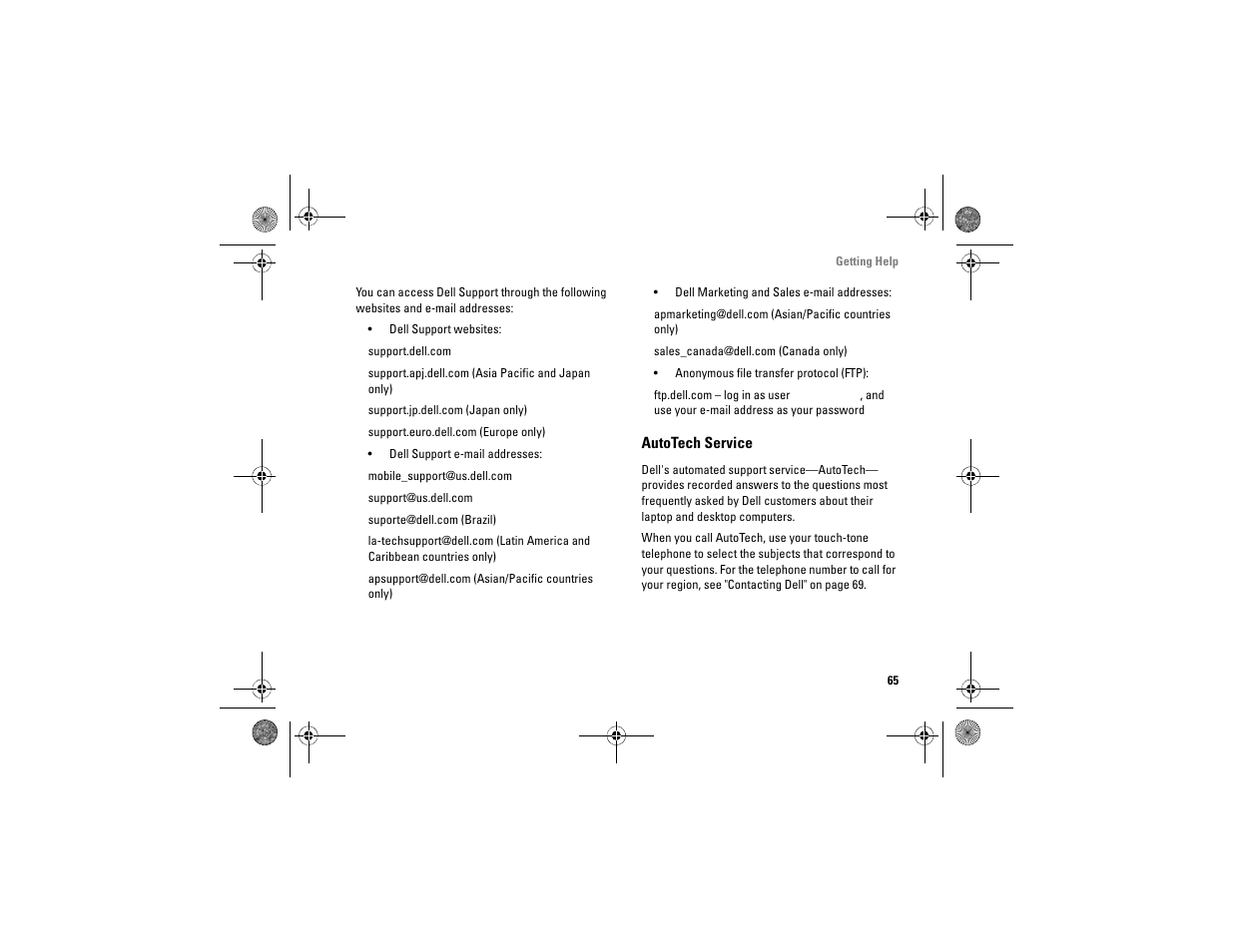 Autotech service | Dell Vostro A860 (Late 2008) User Manual | Page 65 / 76