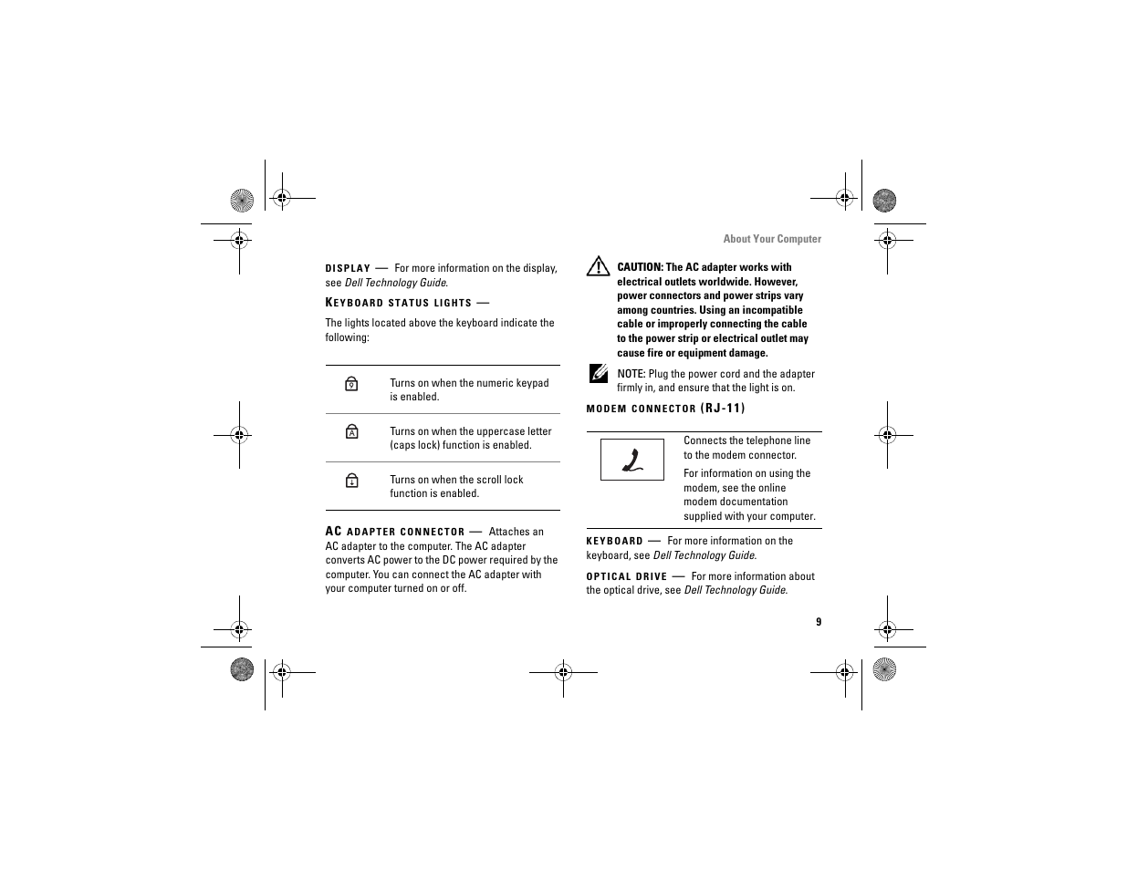 Dell Vostro A860 (Late 2008) User Manual | Page 9 / 76