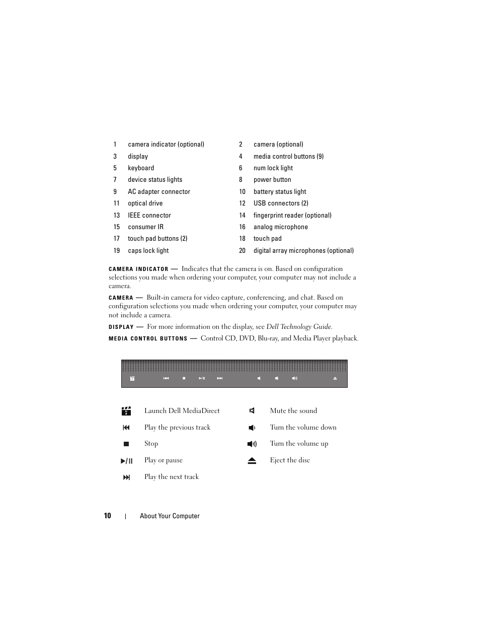 Dell Studio 1535 (Mid 2008) User Manual | Page 10 / 64