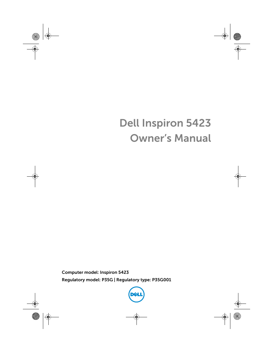 Dell Inspiron 14z (5423, Mid 2012) User Manual | 94 pages