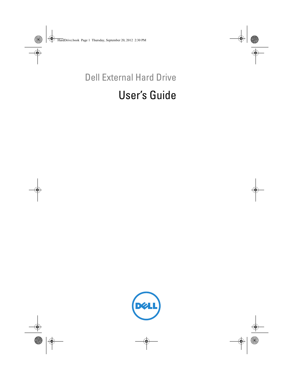 Dell 500GB Portable External Hard Drive USB 3.0 User Manual | 16 pages