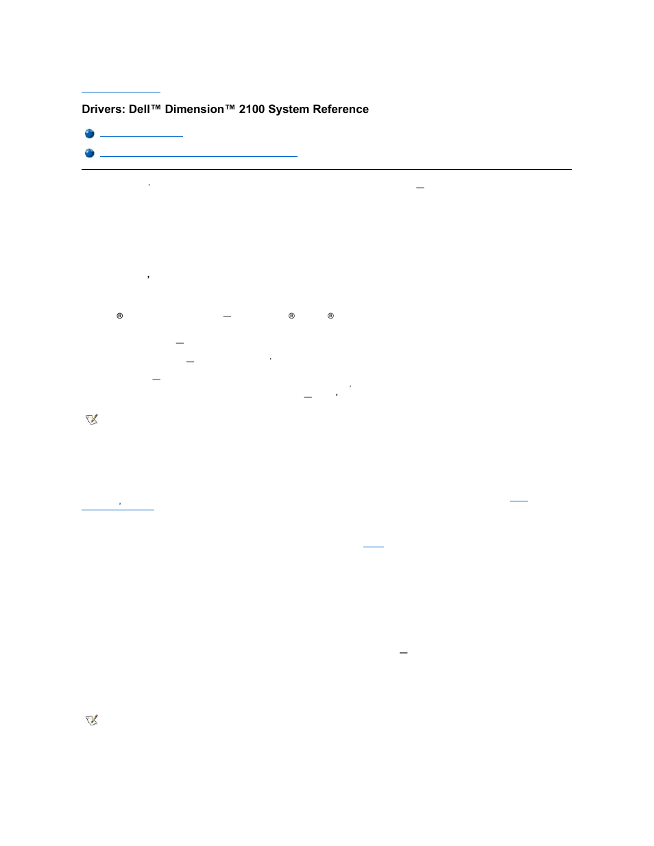 Drivers: dell™ dimension™ 2100 system reference | Dell Dimension 2100 User Manual | Page 12 / 44
