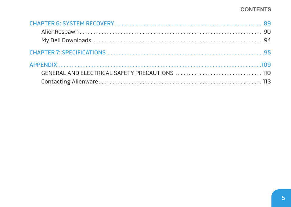 Dell Alienware M11x R3 (Early 2011) User Manual | Page 7 / 118