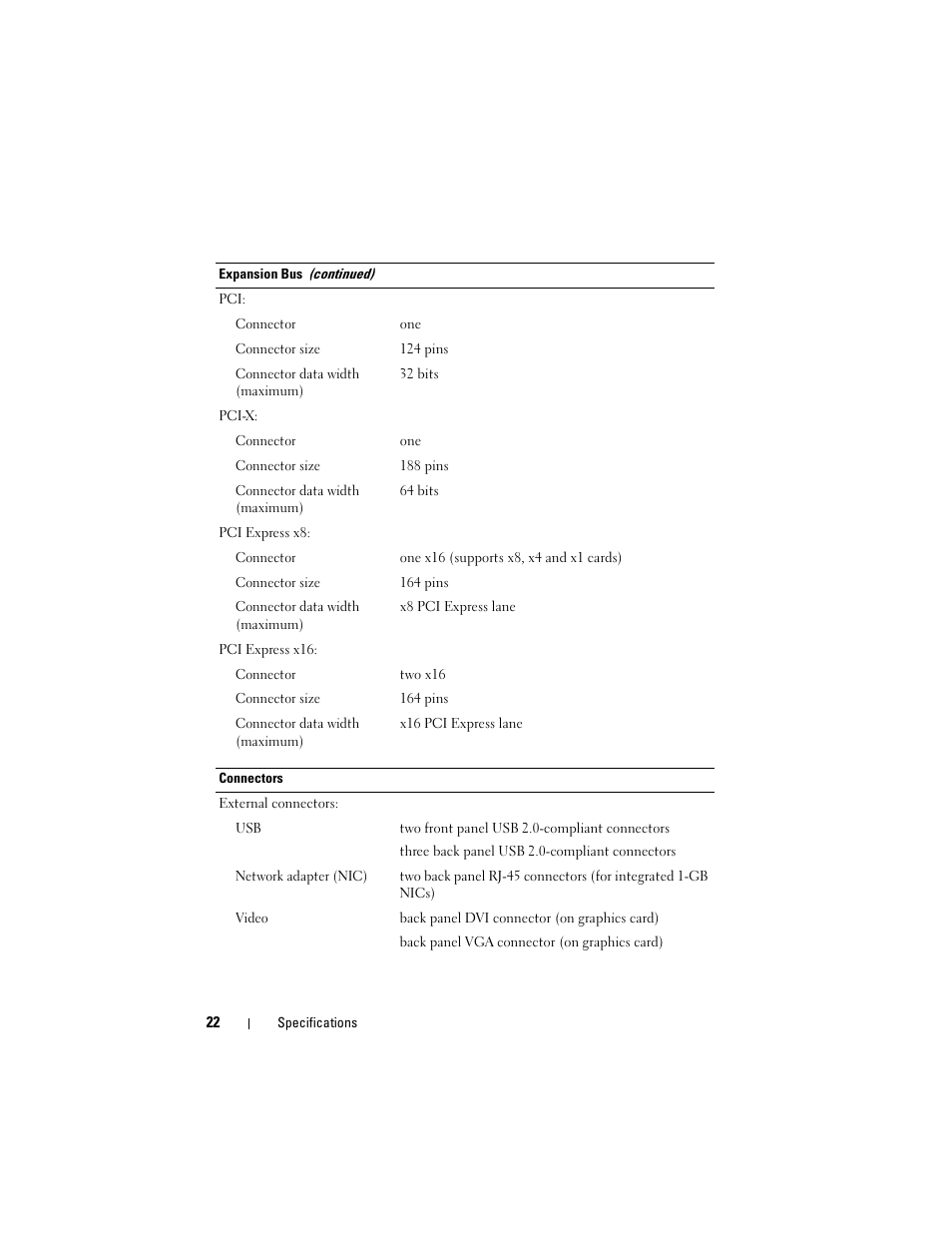 Dell Precision R5400 (Mid 2008) User Manual | Page 22 / 76