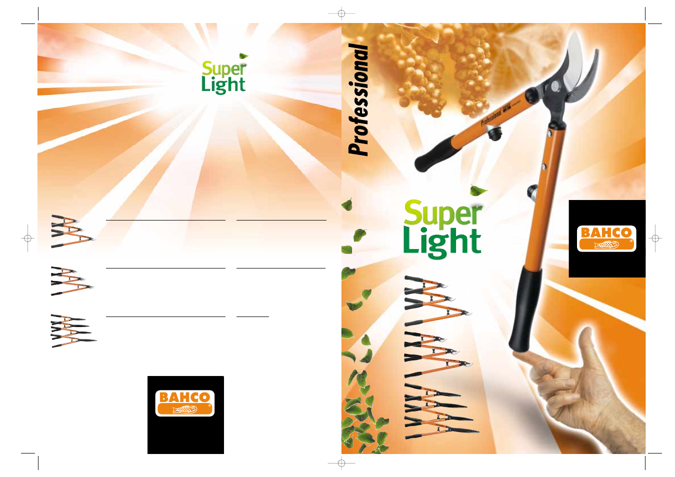 Bahco Super Light P52/53 User Manual | 4 pages