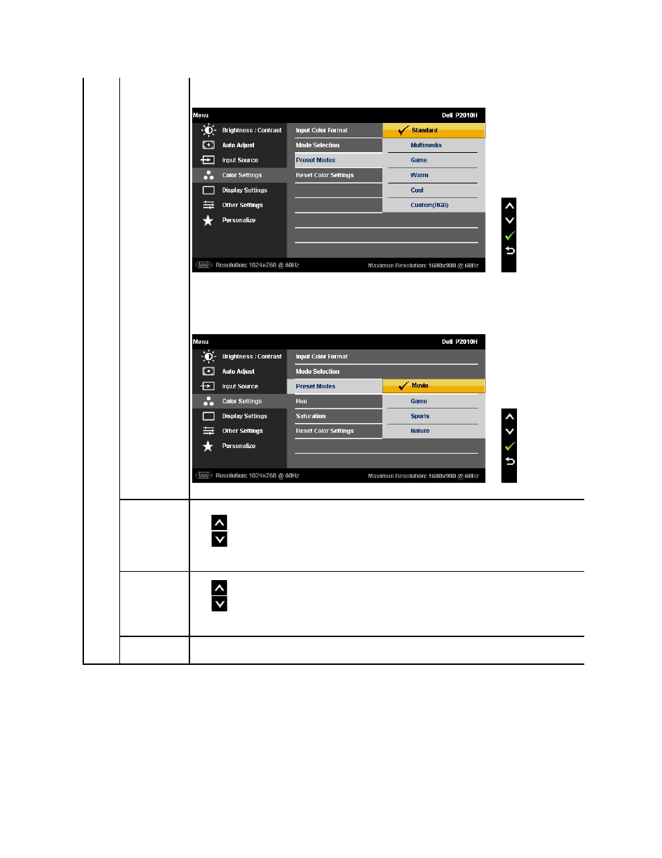 Dell P2010H Monitor User Manual | Page 20 / 37