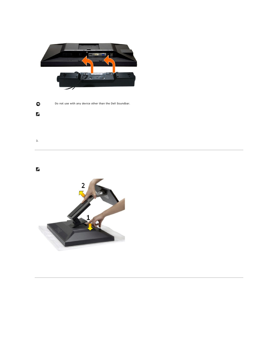 Removing the stand, Wall mounting (optional) | Dell P2010H Monitor User Manual | Page 32 / 37