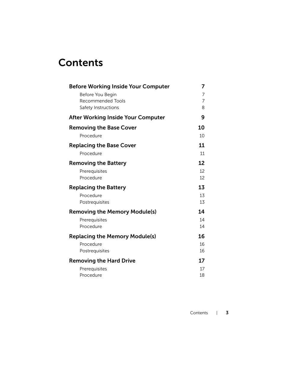 Dell Inspiron 11 (3135, Late 2013) User Manual | Page 3 / 49