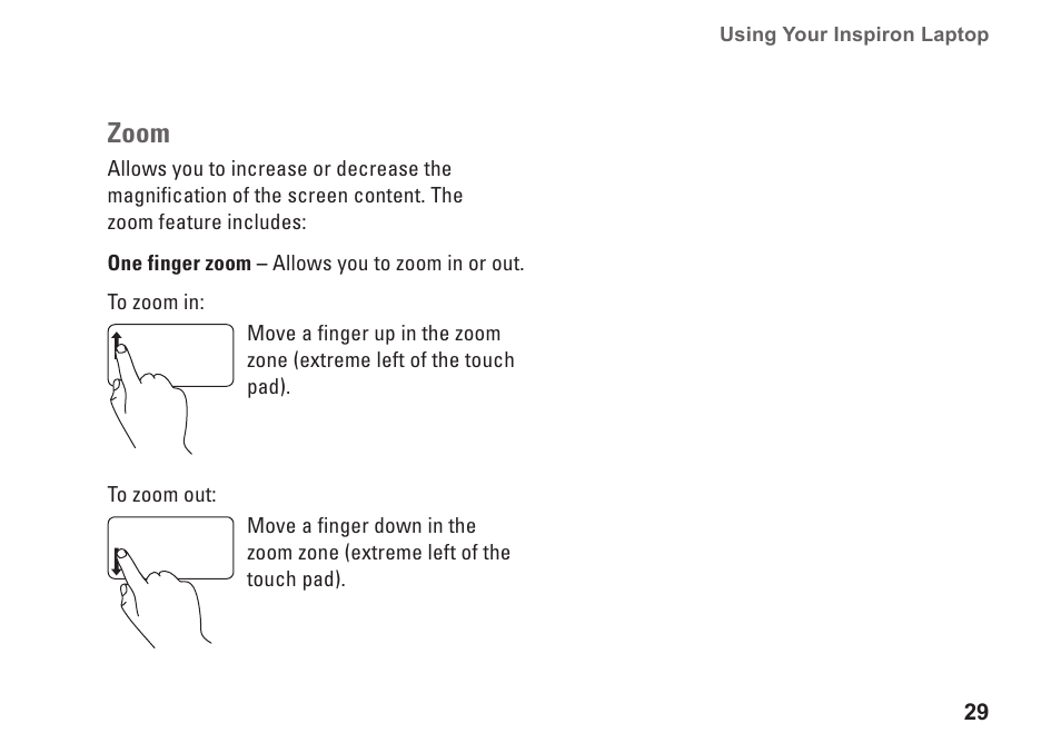 Zoom | Dell Inspiron 1464 (Early 2010) User Manual | Page 31 / 88