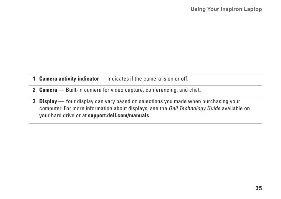 Dell Inspiron 1464 (Early 2010) User Manual | Page 37 / 88