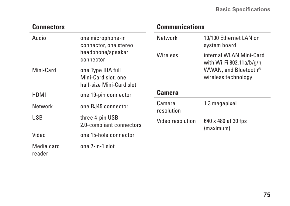 Dell Inspiron 1464 (Early 2010) User Manual | Page 77 / 88