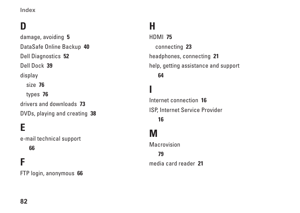 Dell Inspiron 1464 (Early 2010) User Manual | Page 84 / 88