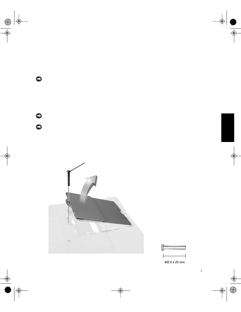 Removing the fixed optical drive, Memory module, Removing the memory module cover | Dell Latitude C800 User Manual | Page 19 / 62