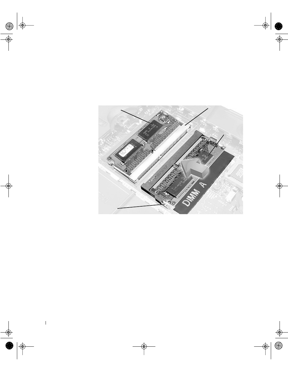 Removing the memory modules, Replacing the memory modules | Dell Latitude C800 User Manual | Page 20 / 62