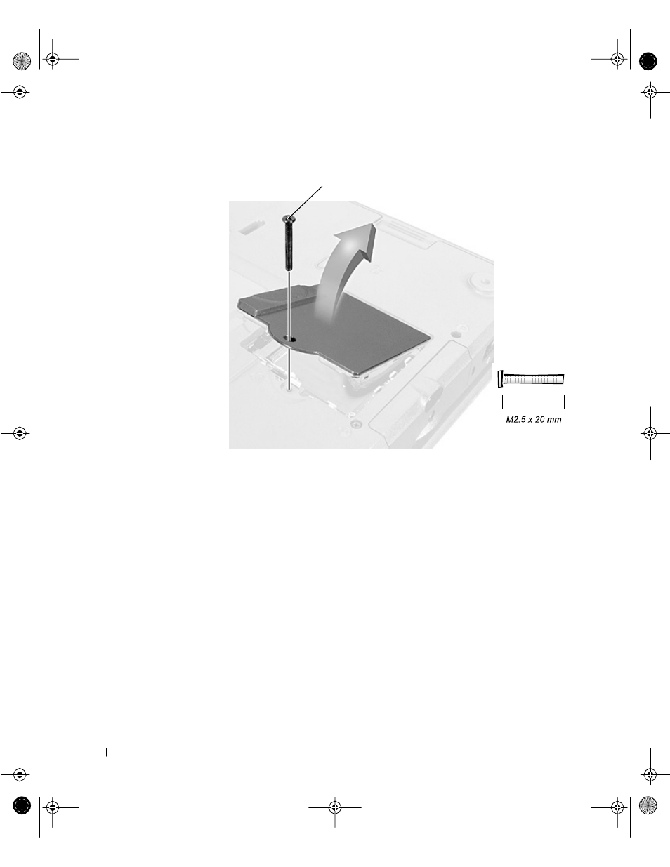 Removing the mini pci card assembly | Dell Latitude C800 User Manual | Page 22 / 62