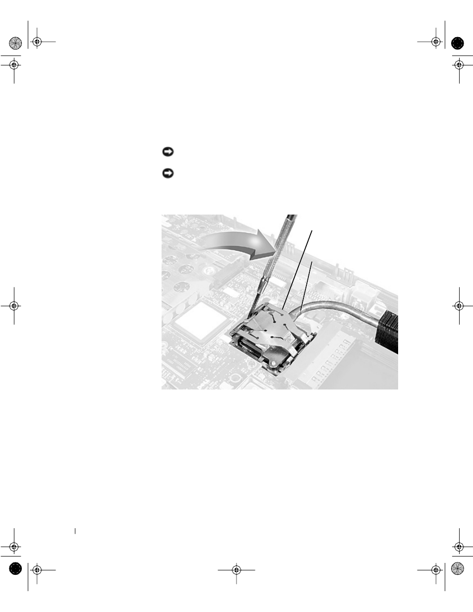 Microprocessor thermal cooling assembly | Dell Latitude C800 User Manual | Page 36 / 62