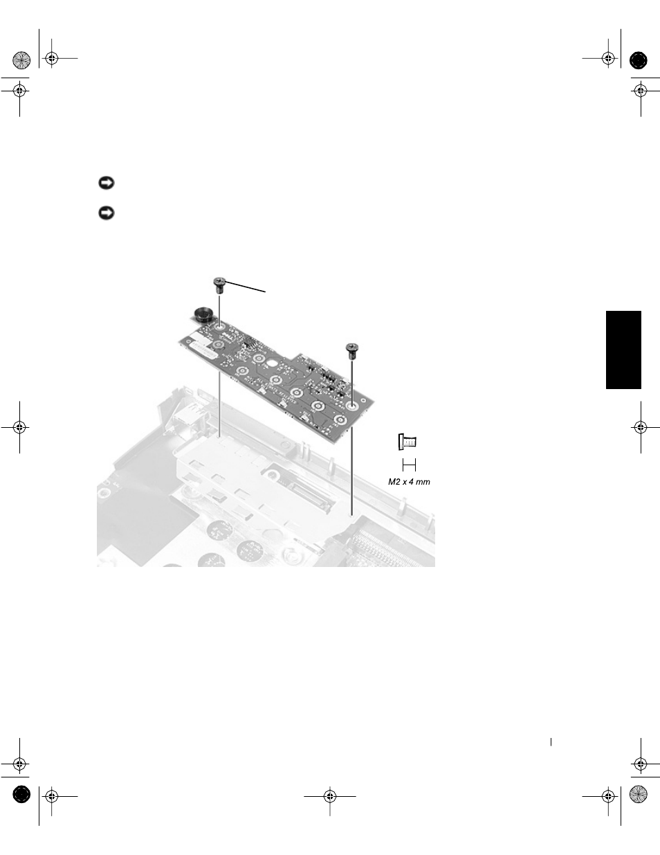 Led board, Removing the led board, Ed board | Dell Latitude C800 User Manual | Page 53 / 62