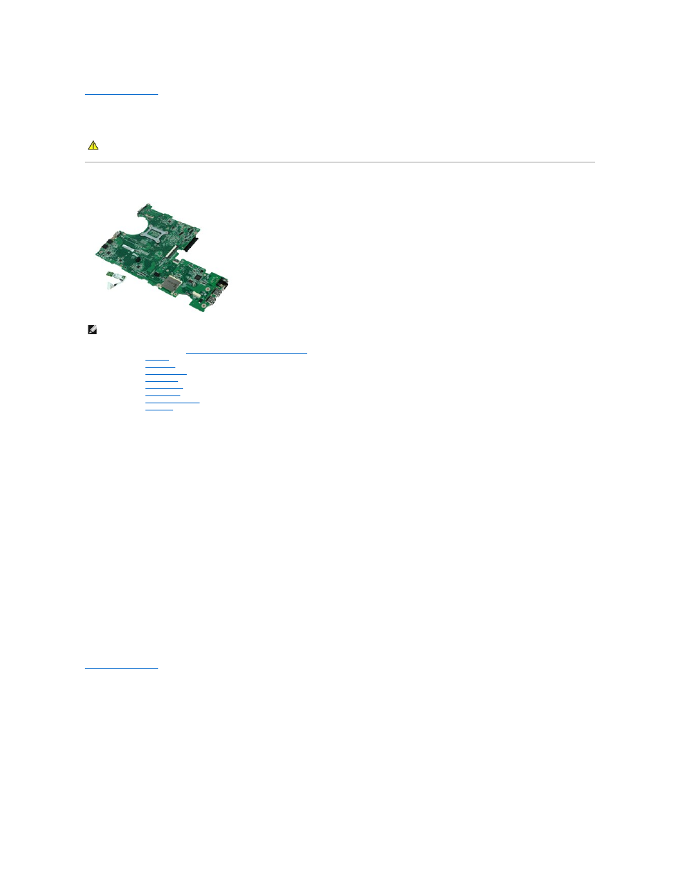 System board/bluetooth module, Removing the system board/bluetooth module, Replacing the system board/bluetooth module | Dell Latitude 2110 (Mid 2010) User Manual | Page 19 / 31