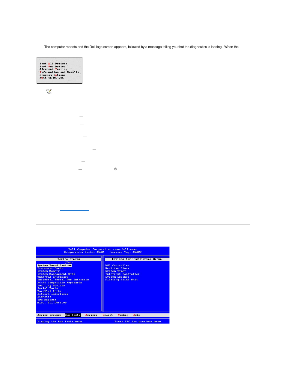 Advanced testing | Dell OptiPlex GX300 User Manual | Page 15 / 91