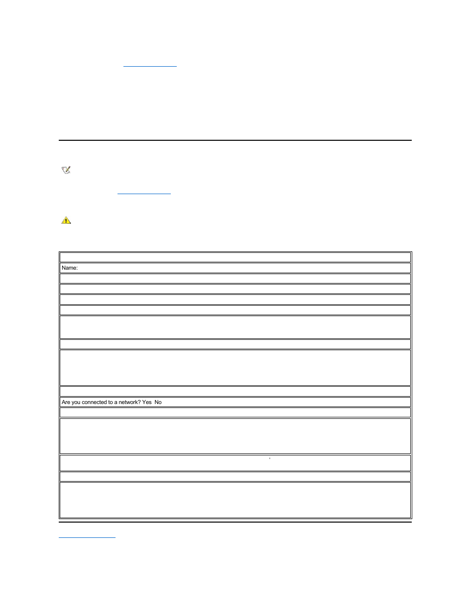 Make a copy of the, Diagnostics checklist, And fill it out | Before you call | Dell OptiPlex GX300 User Manual | Page 35 / 91