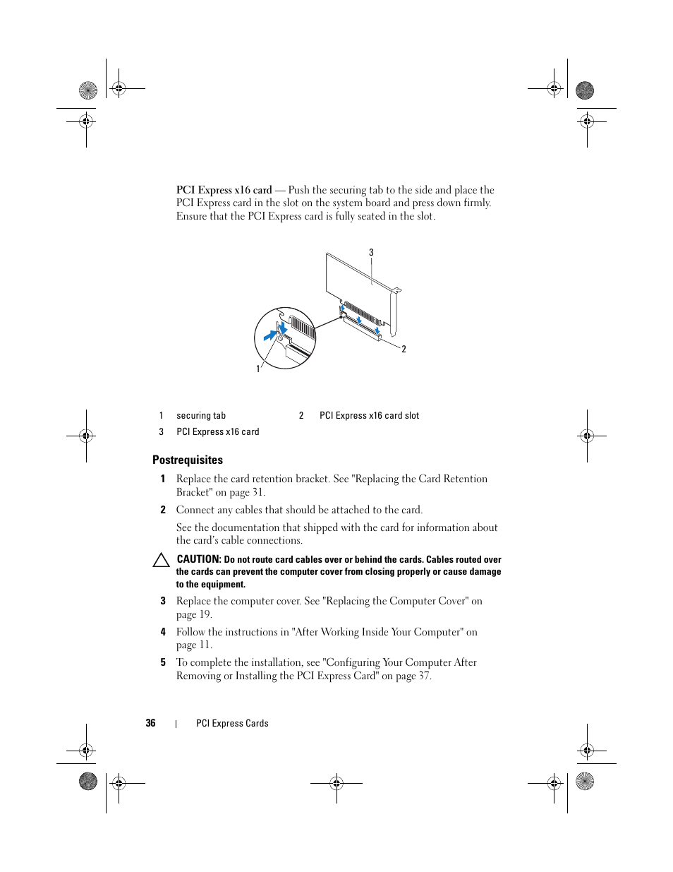 Postrequisites | Dell Inspiron 660 (Early 2012) User Manual | Page 36 / 110