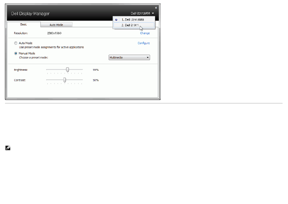 Assigning preset modes to applications | Dell U2913WM Monitor User Manual | Page 3 / 11