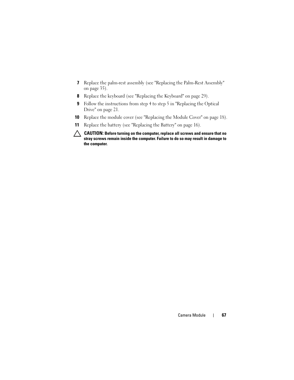 Dell Inspiron 14R (N4110, Early 2011) User Manual | Page 67 / 106