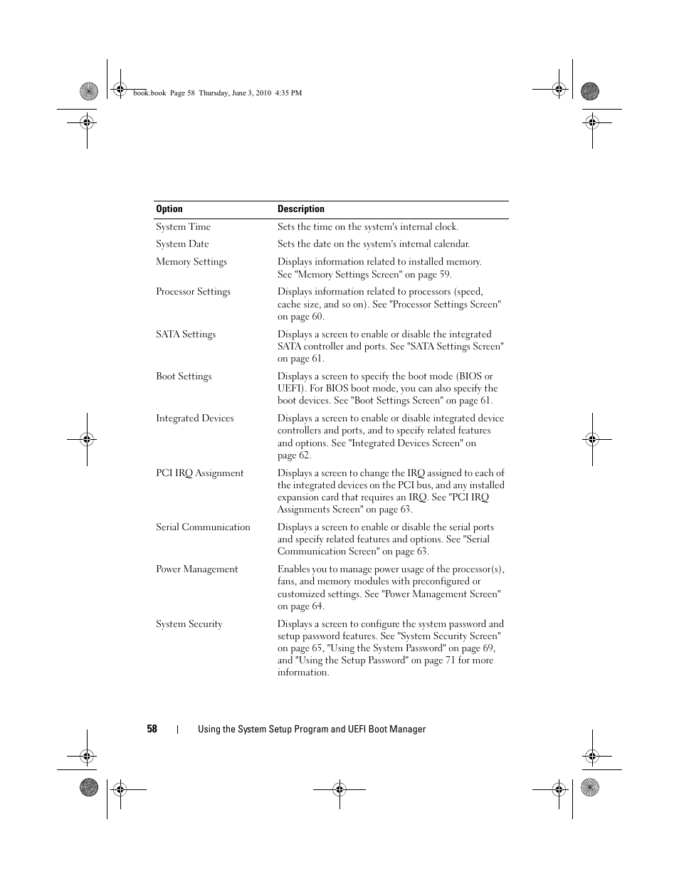Dell PowerEdge R715 User Manual | Page 58 / 190