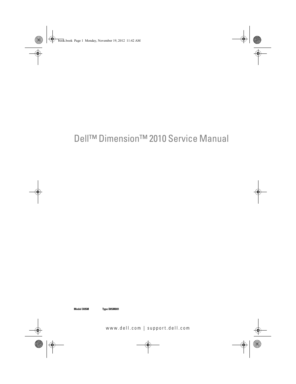Dell Dimension 2010 User Manual | 78 pages