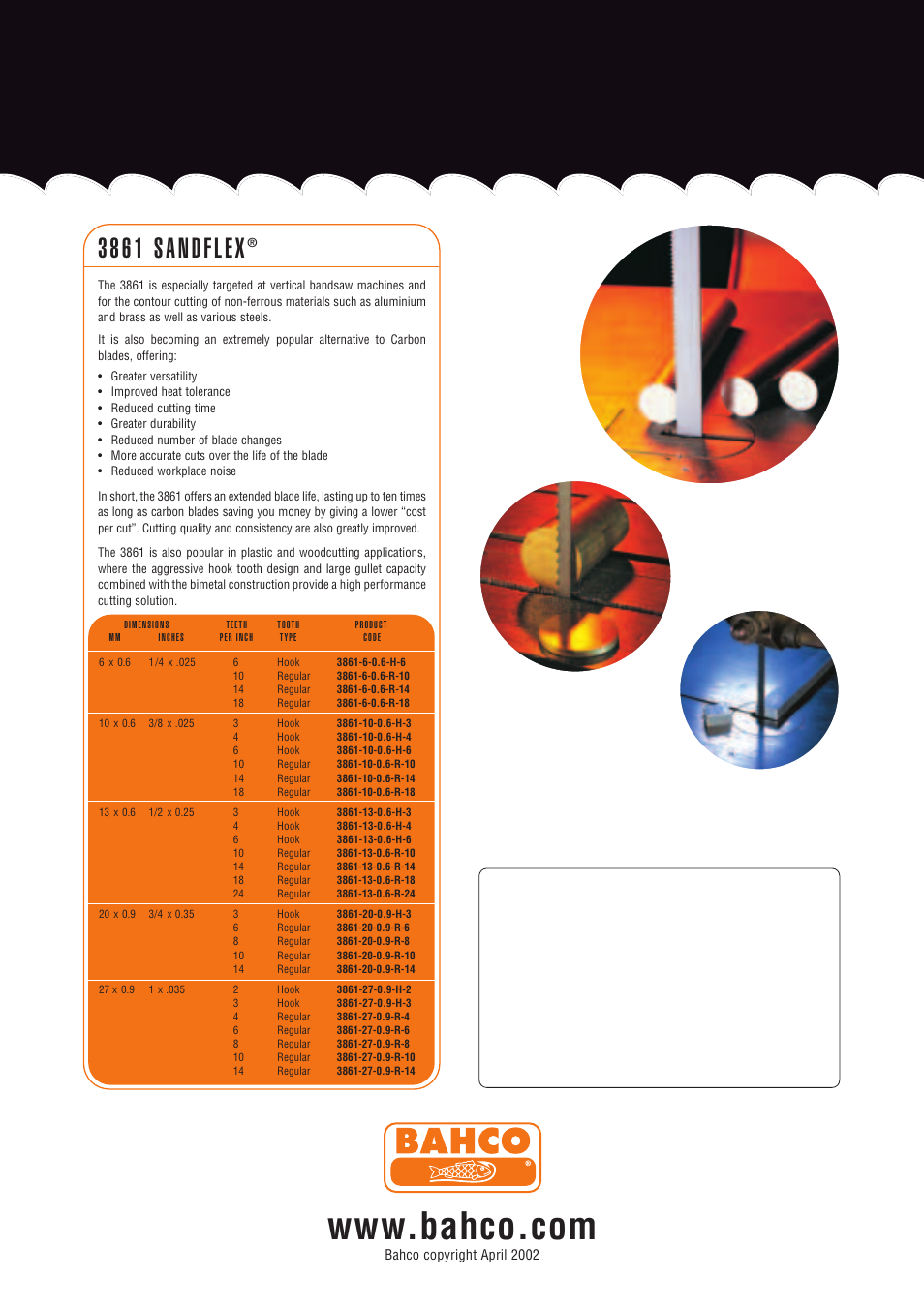 Bahco Multi-Purpose Bandsaw Blades User Manual | Page 4 / 4