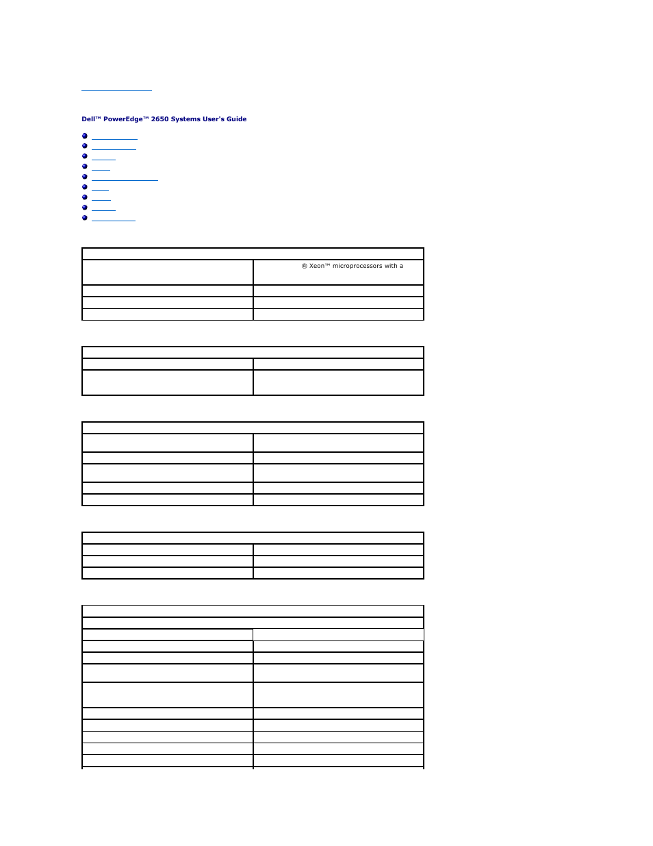 Technical specifications | Dell PowerEdge 2650 User Manual | Page 2 / 43