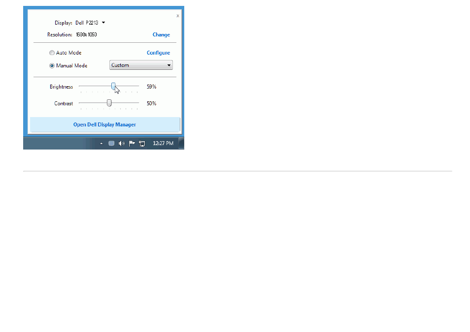 Setting basic display functions | Dell E1913S Monitor User Manual | Page 2 / 6