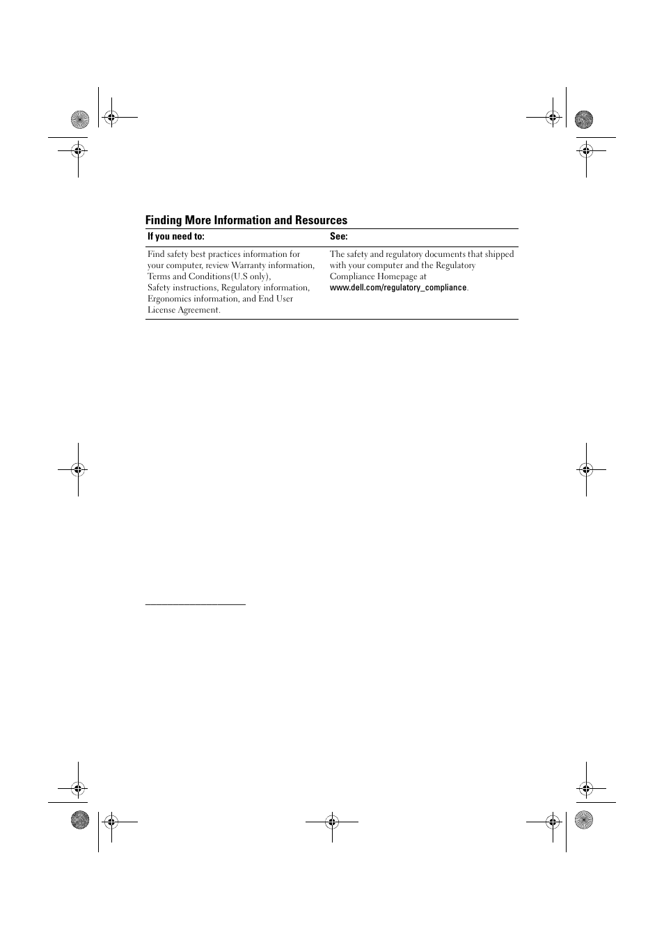 Finding more information and resources | Dell Latitude E5400 (Mid 2008) User Manual | Page 10 / 10