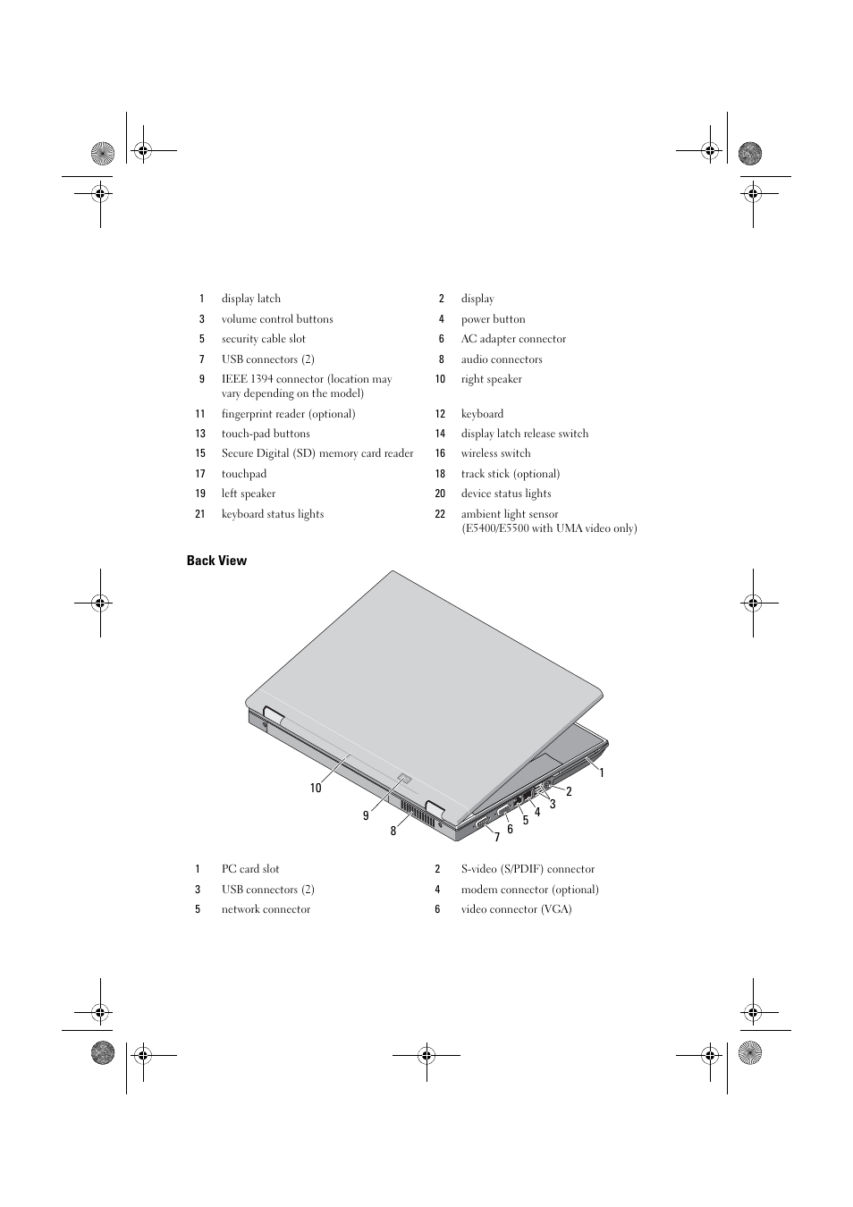 Dell Latitude E5400 (Mid 2008) User Manual | Page 2 / 10