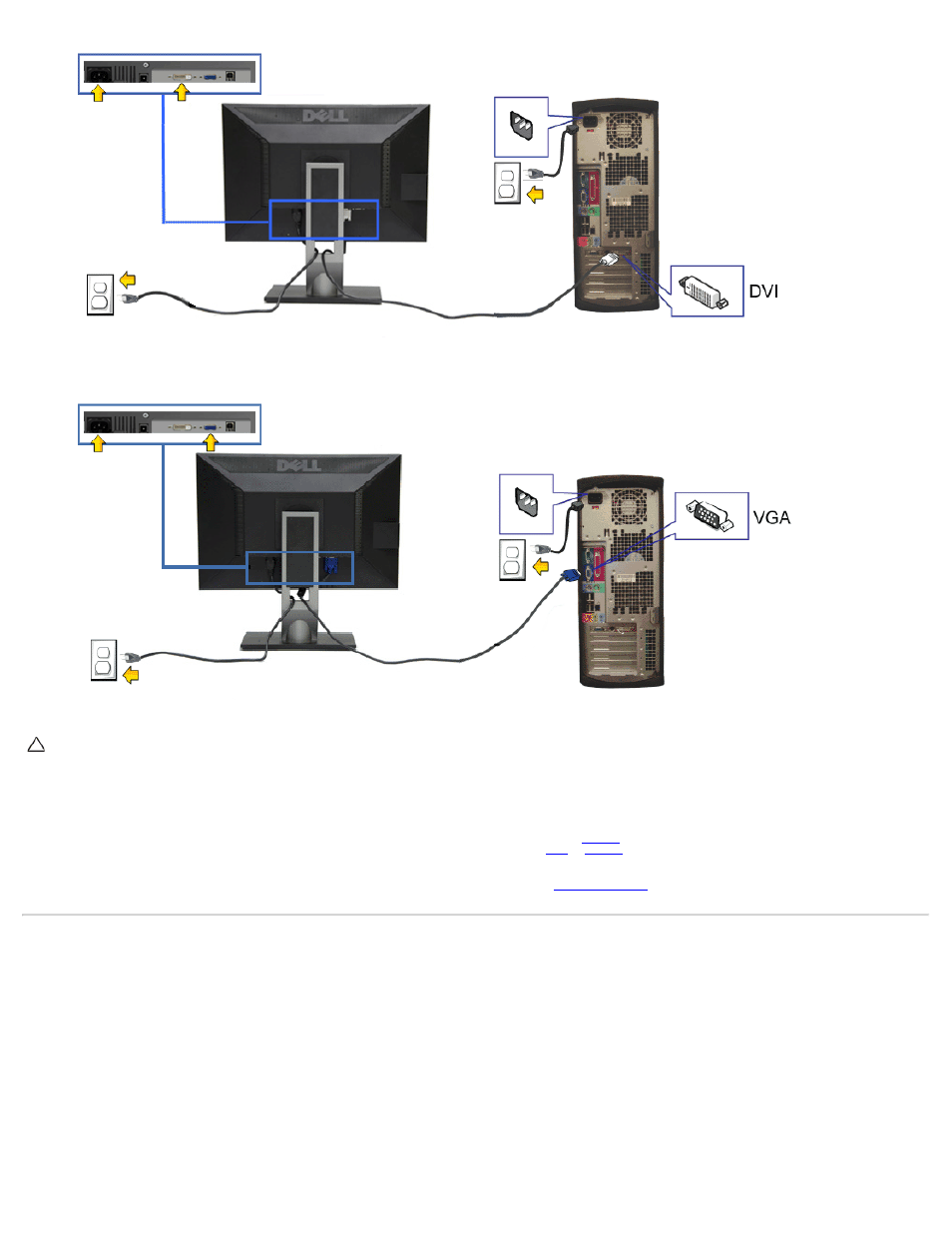 Organizing the cables, Connecting the usb cable | Dell P2311H Monitor User Manual | Page 13 / 37