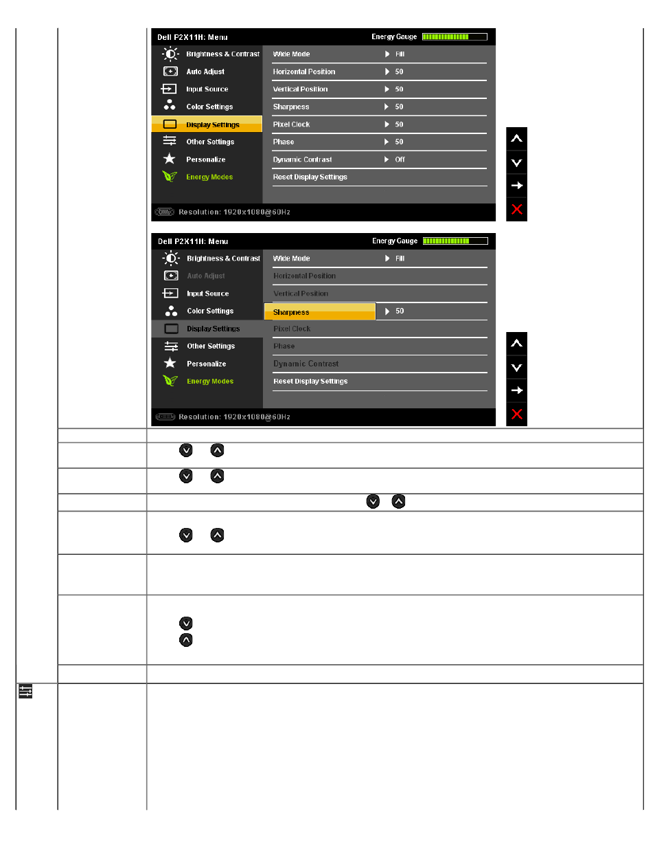 Dell P2311H Monitor User Manual | Page 25 / 37