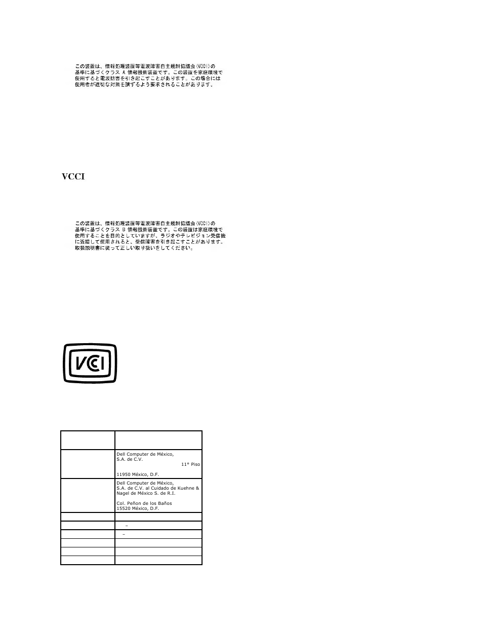 Nom information (mexico only) | Dell Inspiron 300m User Manual | Page 10 / 53