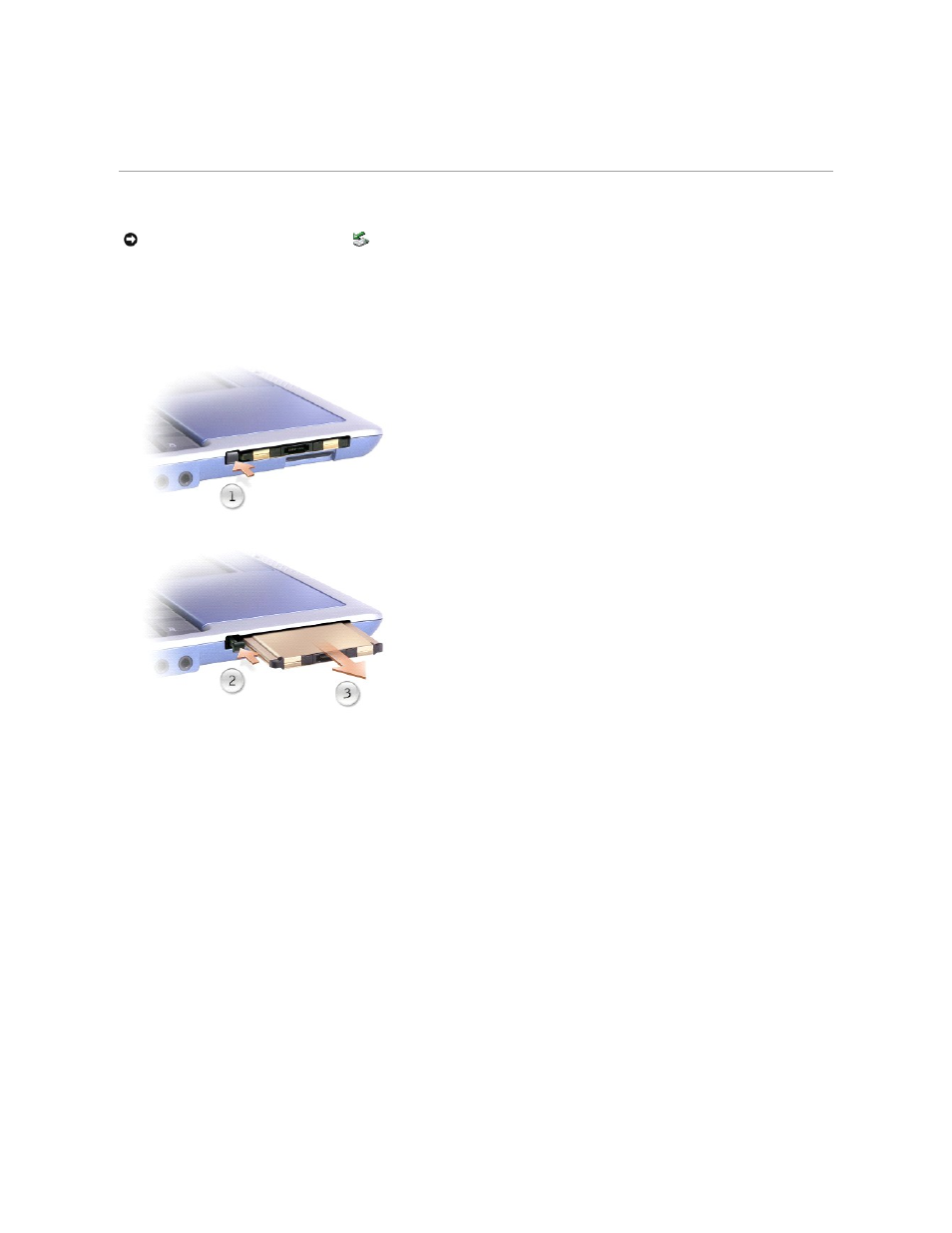 Removing a pc card | Dell Inspiron 300m User Manual | Page 38 / 53