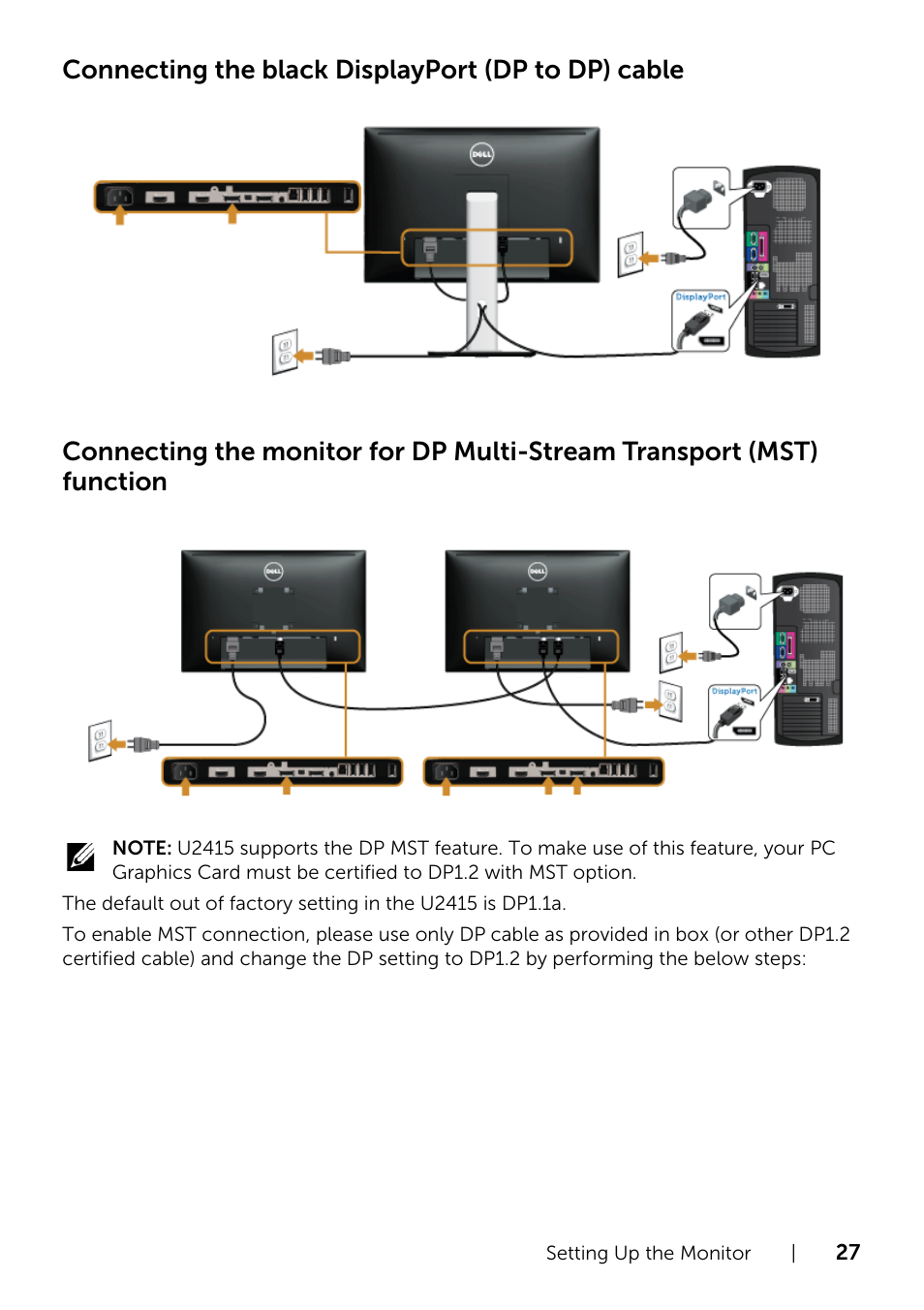 Dell U2415 Monitor User Manual | Page 27 / 65