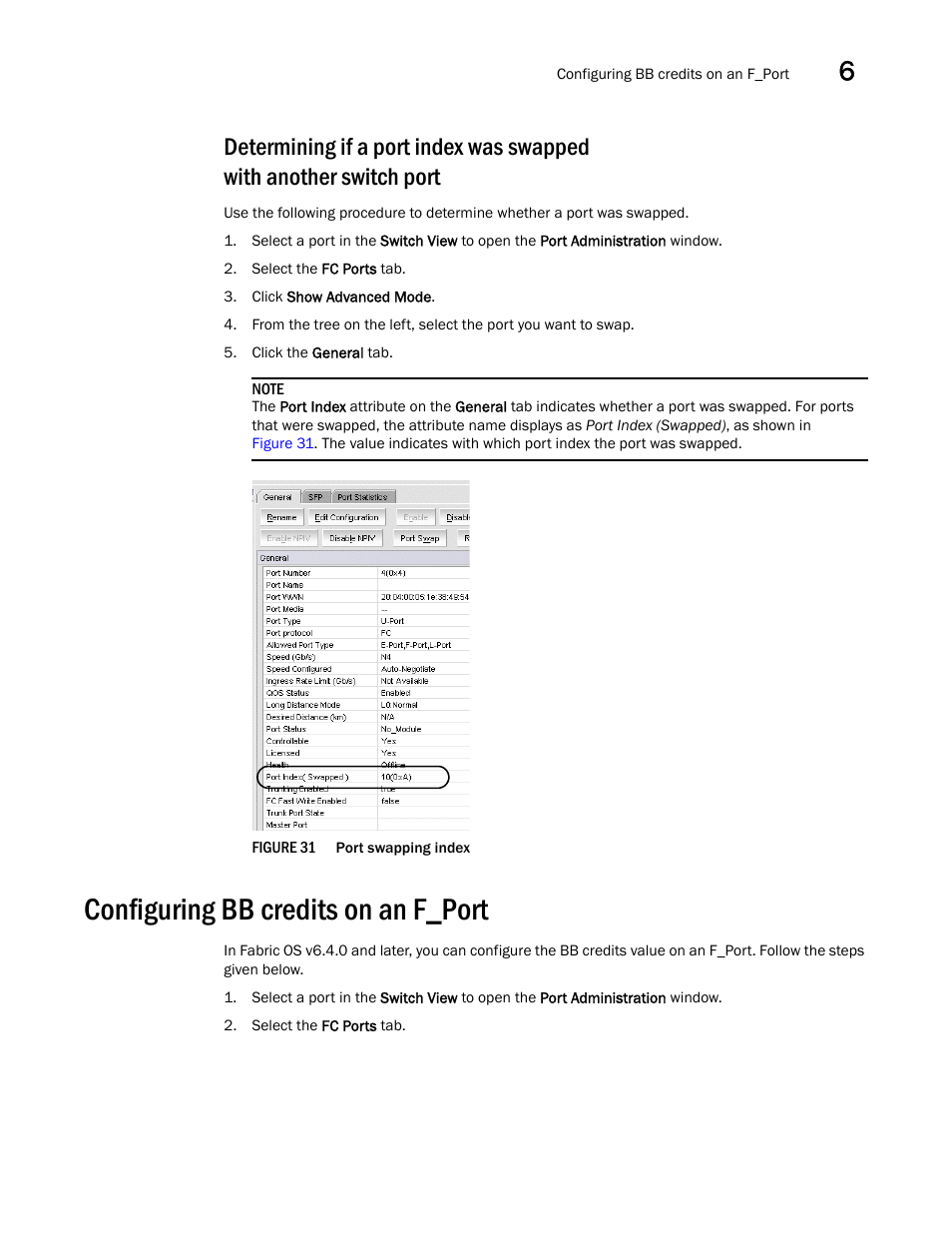 Configuring bb credits on an f_port, Figure 31, Port | Dell POWEREDGE M1000E User Manual | Page 125 / 310