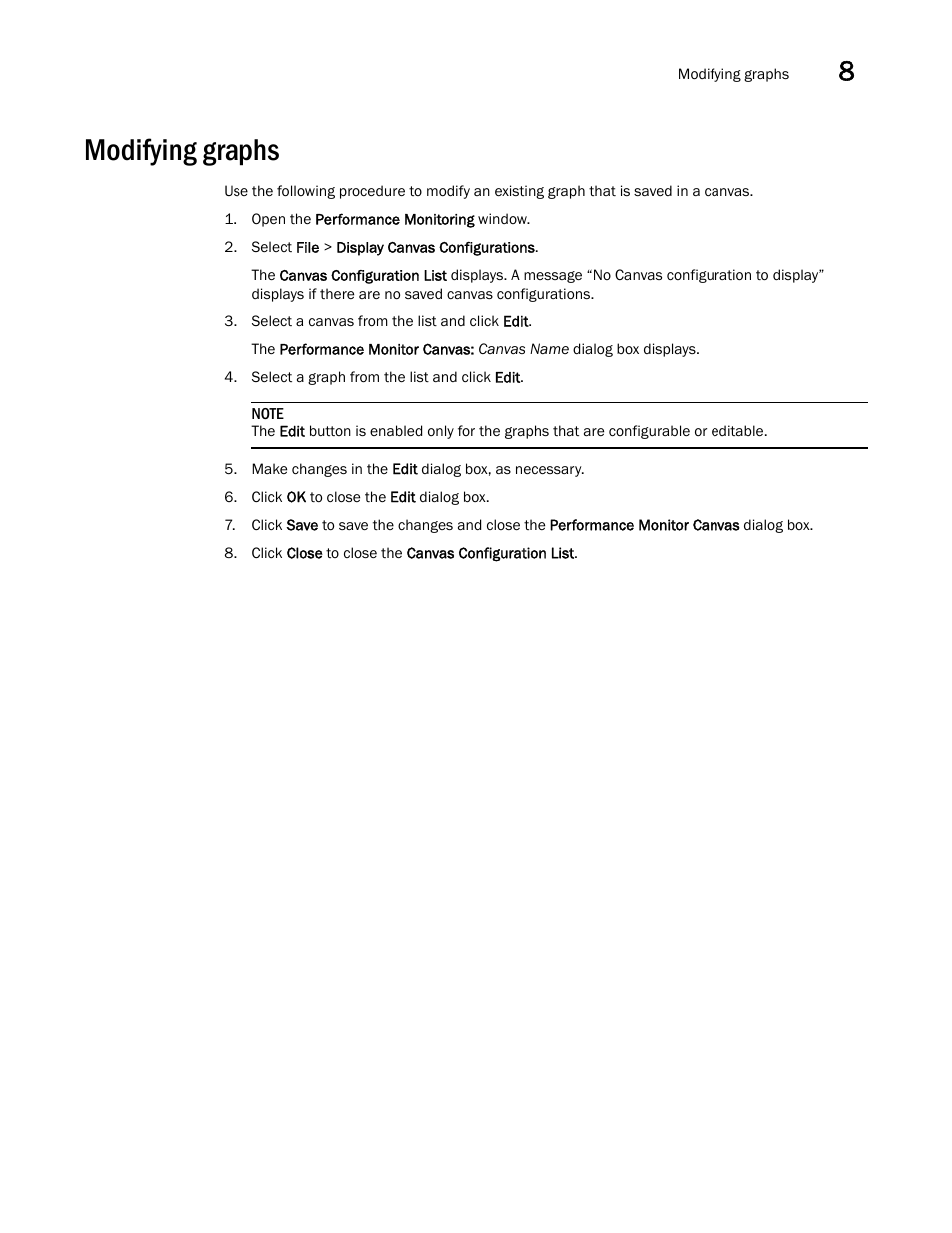 Modifying graphs | Dell POWEREDGE M1000E User Manual | Page 145 / 310