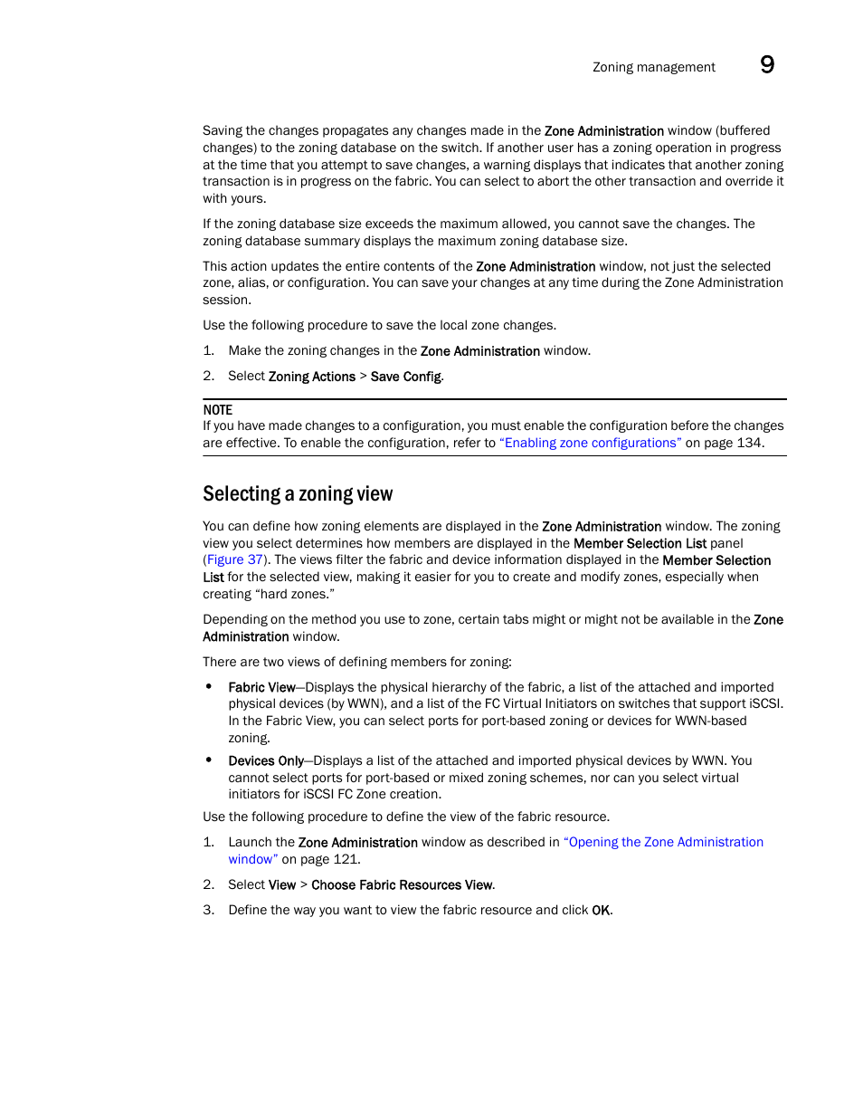 Selecting a zoning view | Dell POWEREDGE M1000E User Manual | Page 153 / 310
