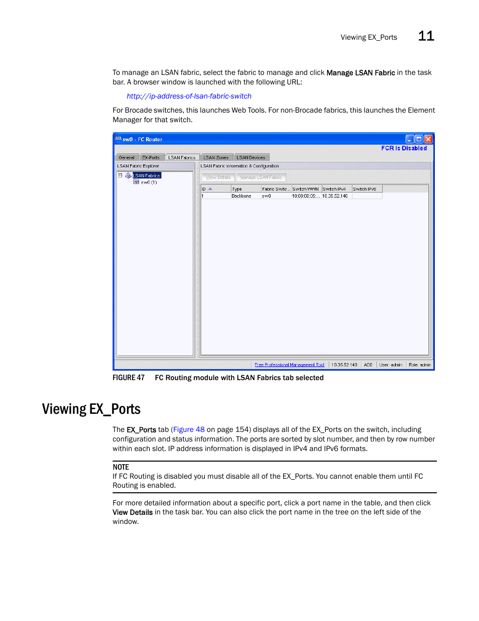 Viewing ex_ports, Figure 47, Viewing | Ex_ports | Dell POWEREDGE M1000E User Manual | Page 181 / 310