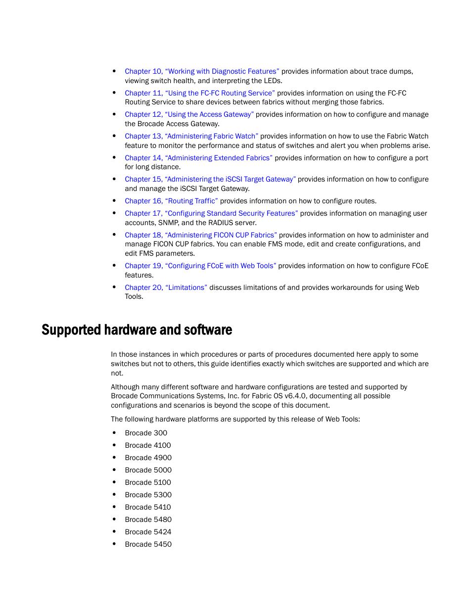 Supported hardware and software | Dell POWEREDGE M1000E User Manual | Page 22 / 310