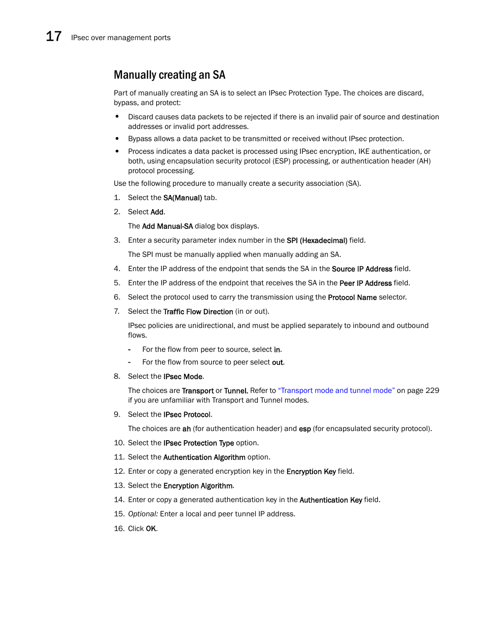 Manually creating an sa | Dell POWEREDGE M1000E User Manual | Page 268 / 310