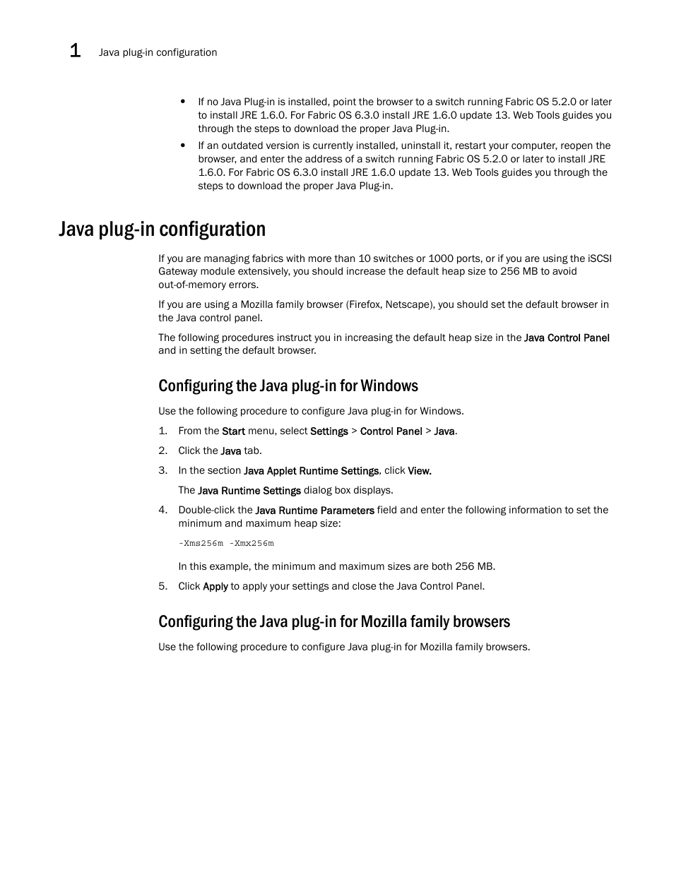 Java plug-in configuration, Configuring the java plug-in for windows | Dell POWEREDGE M1000E User Manual | Page 36 / 310