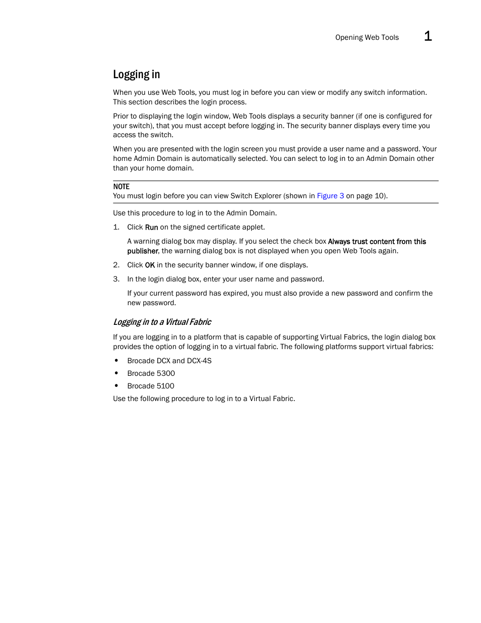 Logging in | Dell POWEREDGE M1000E User Manual | Page 39 / 310