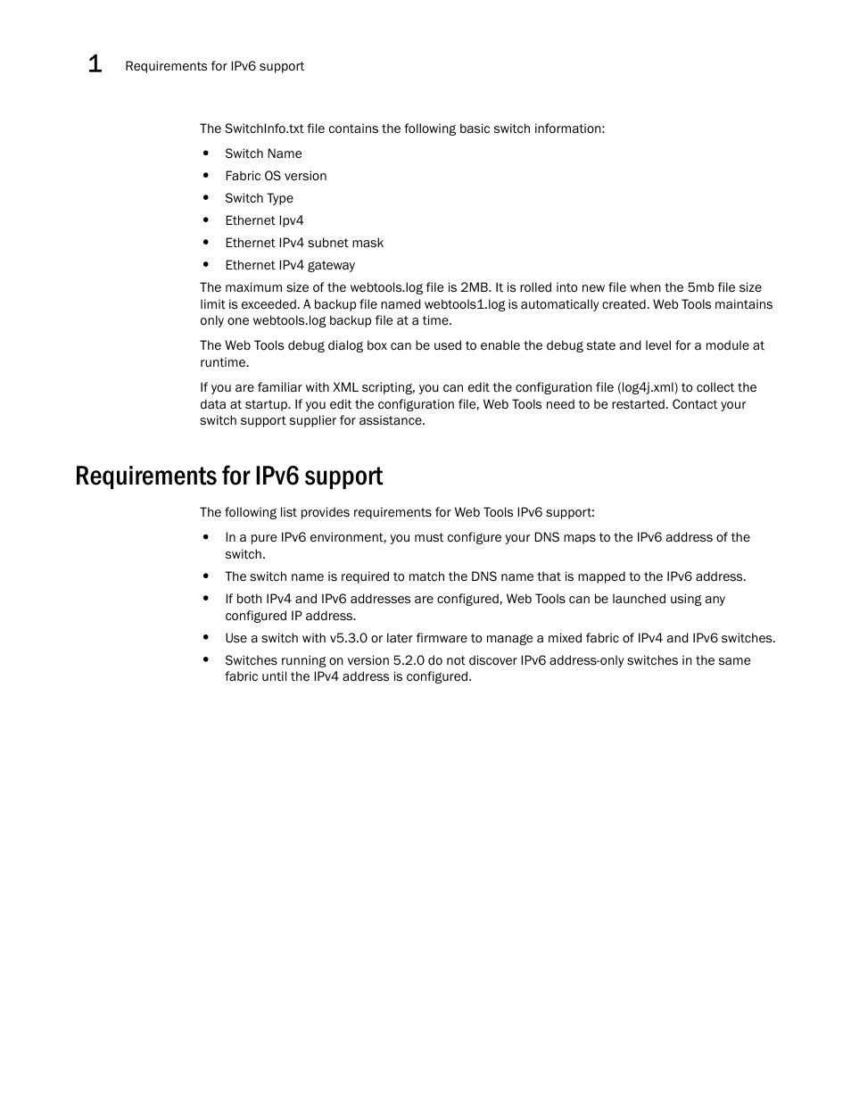 Requirements for ipv6 support | Dell POWEREDGE M1000E User Manual | Page 44 / 310